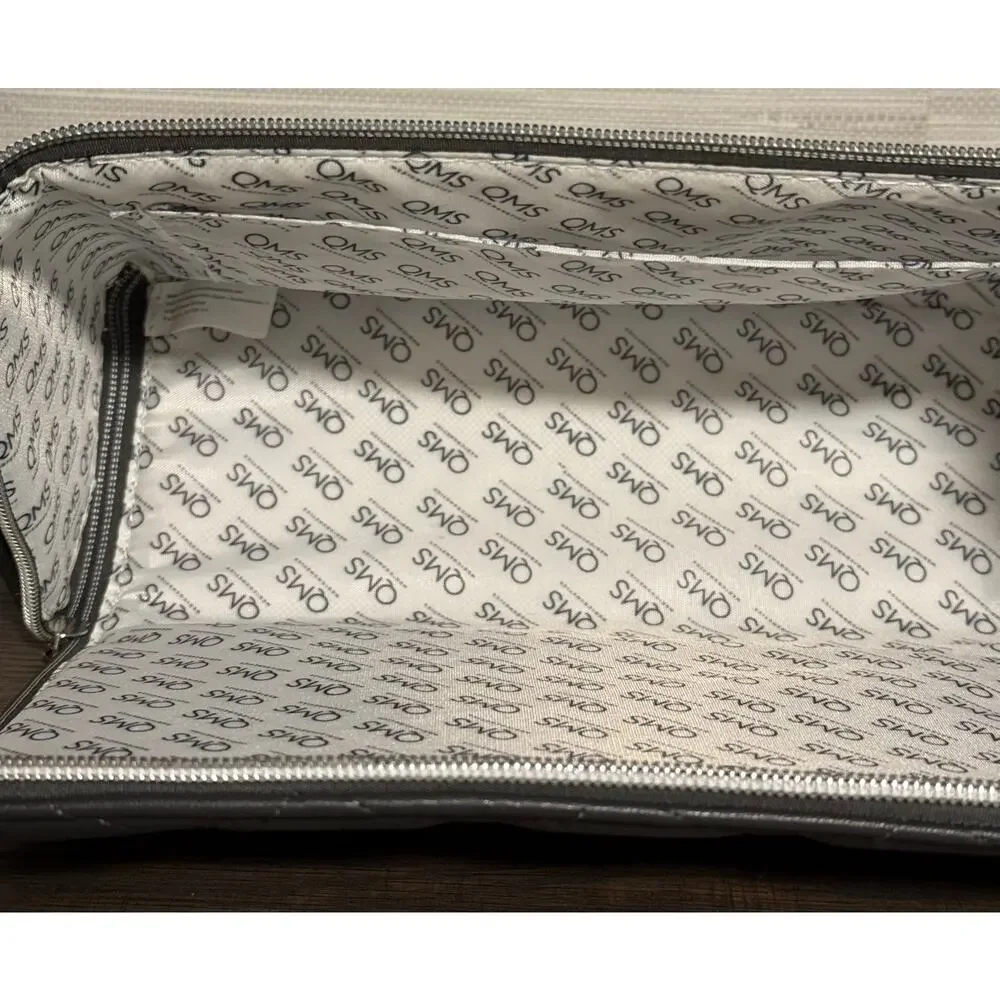 QMS Medicosmetics gray cosmetics bag - NEW